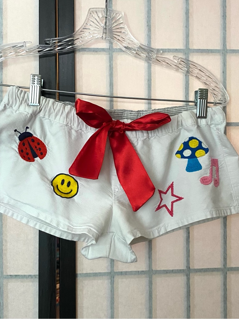 Victoria’s Secret PINK Jr XS VTG ‘09 (17 Year Anniv) Embroid Bootie Sleep Shorts